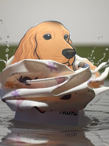 Cubreorejas impermeable para peludito